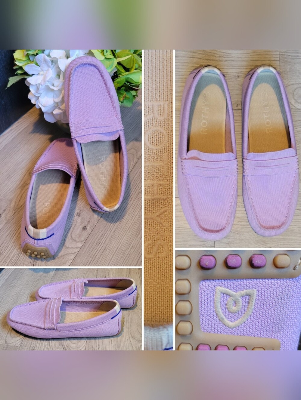 Rothy's The Driver Soft Orchid Lilac Loafer Penny Keeper Vamp, Women US 11 EU 41